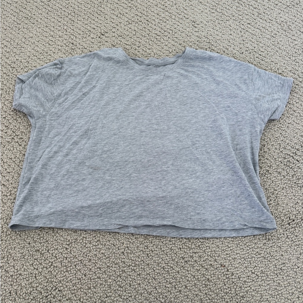 Lululemon Crop Gray T-Shirt